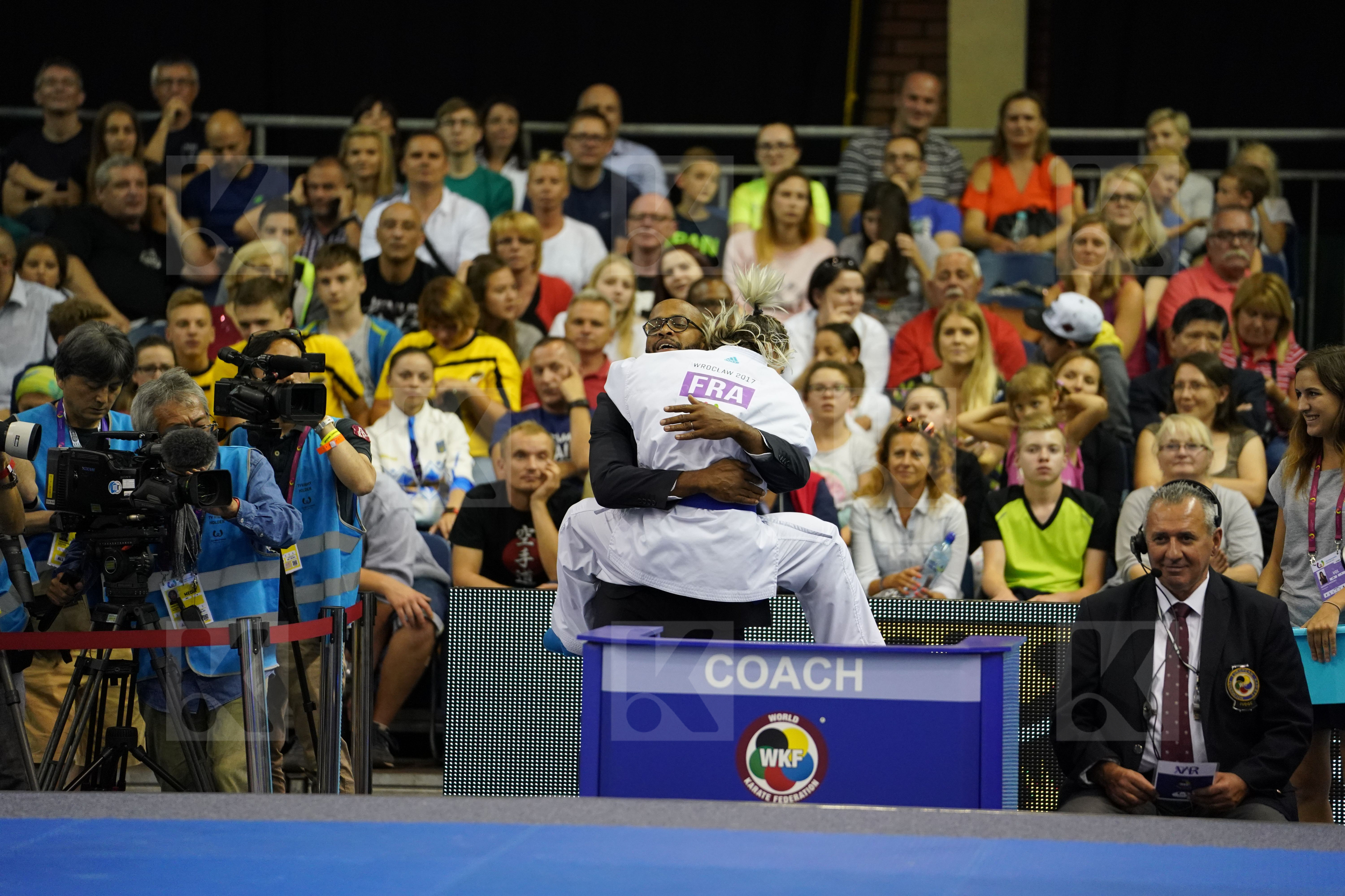 Female Kumite -50kg France Gold match Japan Miyahara Miho Recchia Alexandra